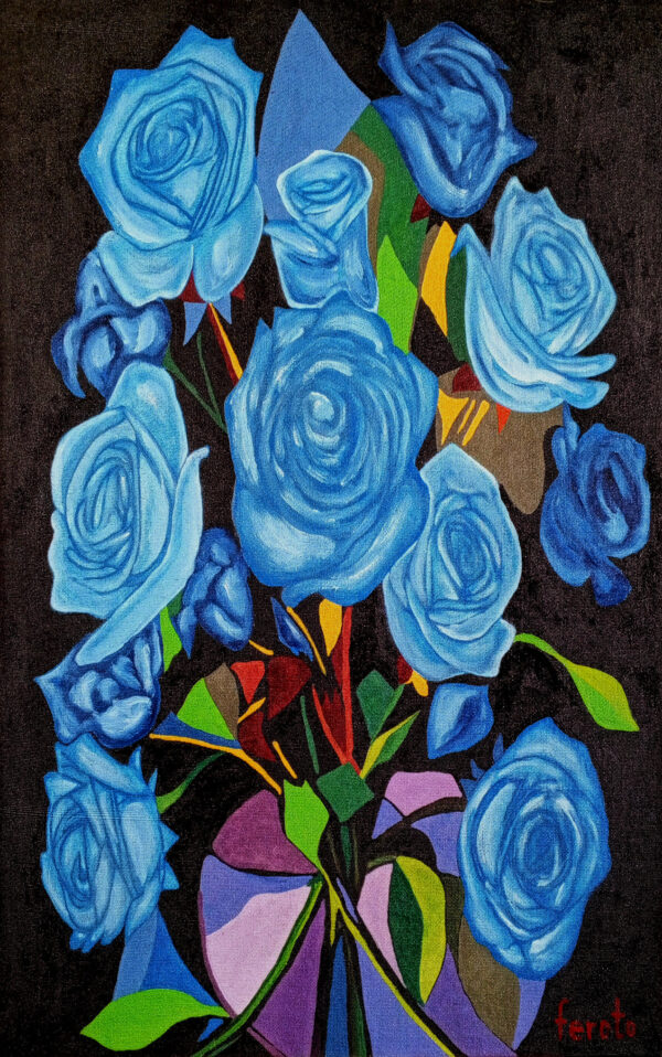 Azul y blanco
